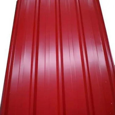 แผ่นหลังคาเหล็กม้วนคาร์บอนรีดเย็นลูกฟูก Gi เคลือบสังกะสีเคลือบสังกะสี